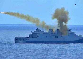Indonesian Navy sinks former ship during exercise in the Java Sea. Photo: Indonesian National Armed Forces Navy
