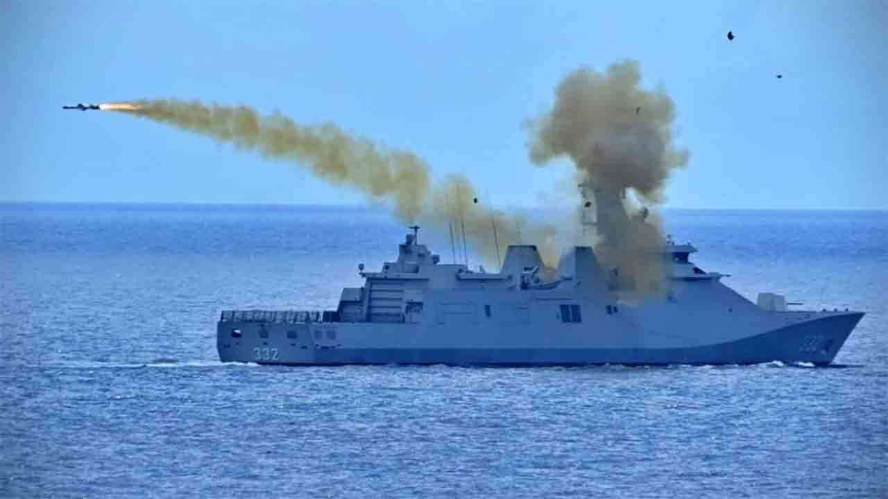 Indonesian Navy sinks former ship during exercise in the Java Sea. Photo: Indonesian National Armed Forces Navy