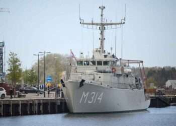 Makkum mine countermeasures vessel. Photo: Office of the President of Ukraine