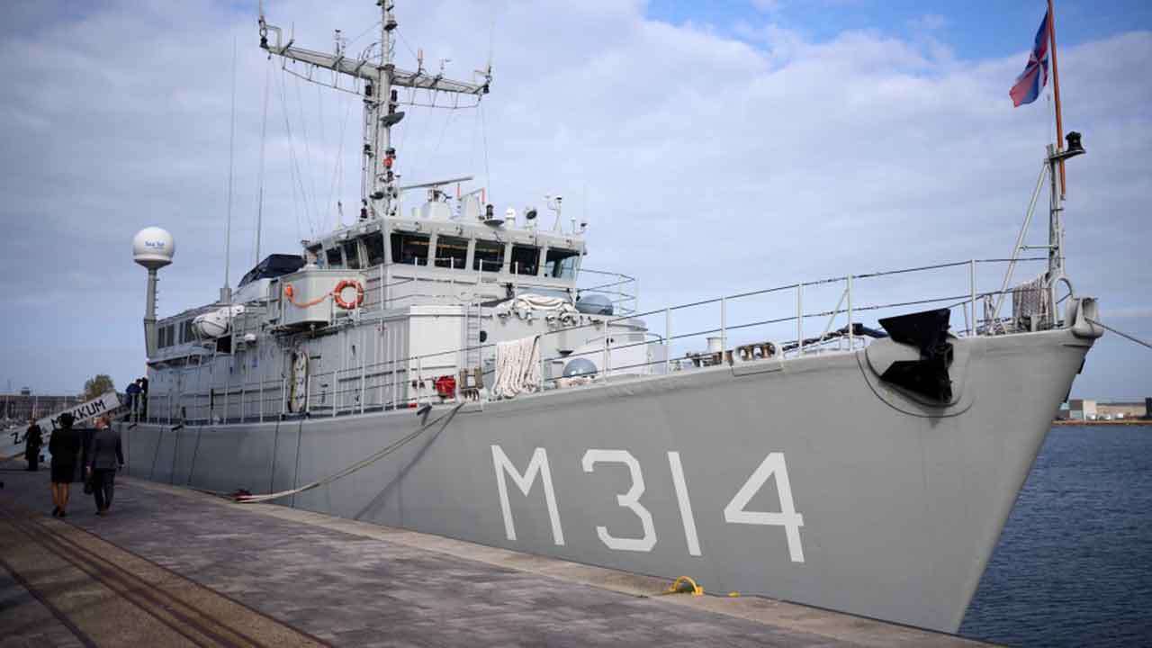 Makkum mine countermeasures vessel. Photo: Office of the President of Ukraine